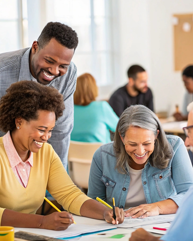 group-of-diverse-people-working-together-on-a-comm